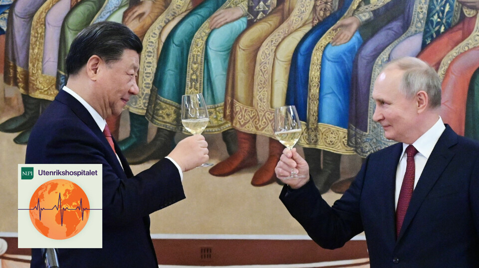Xi og Putin skåler