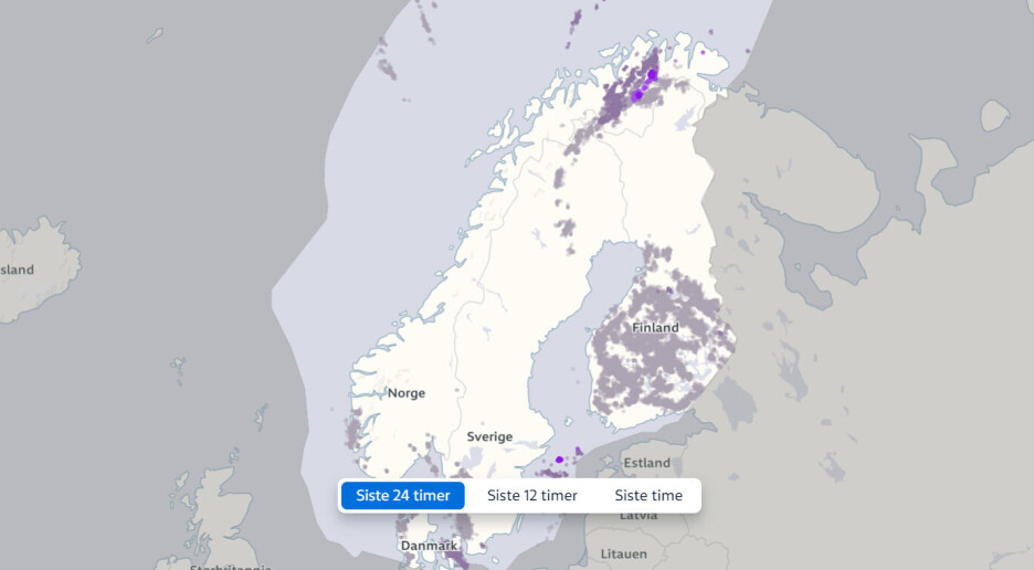 Slik registreres lyn over hele Norge