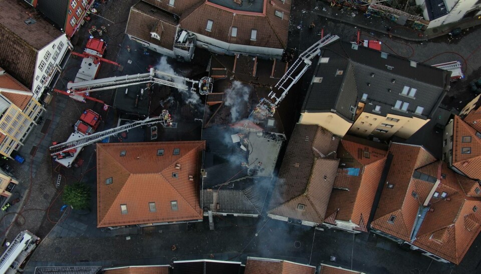 Brannen i Kong Oscars gate i Bergen var én av mange branner som rammet verneverdig trehusbebyggelse i 2023.