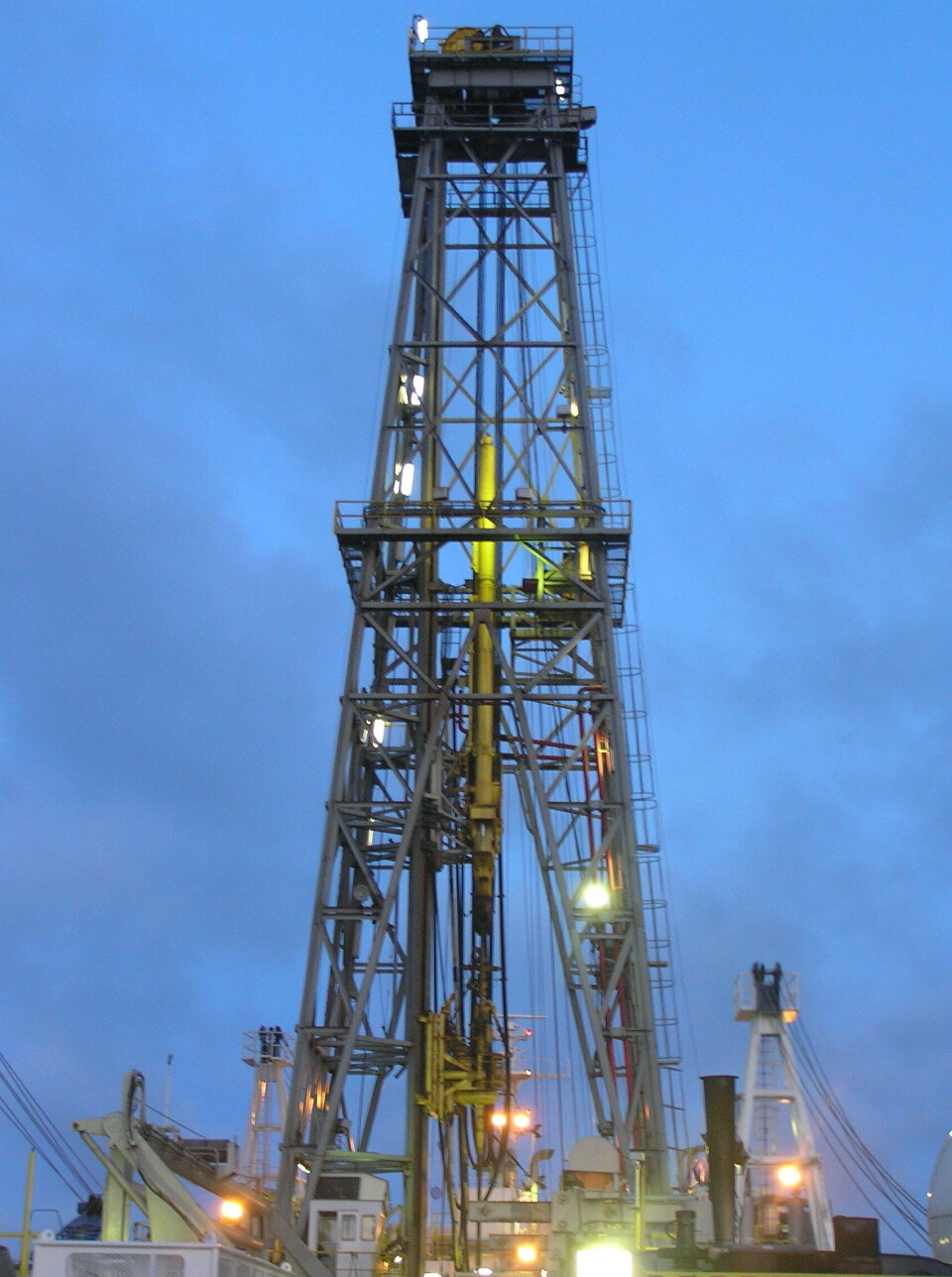 Boretårn på JOIDES Resolution.