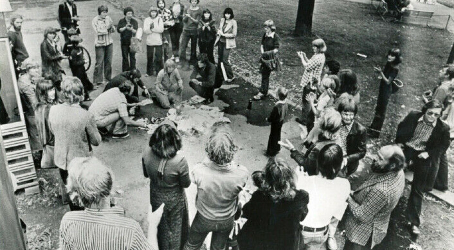 1974: Et møte mellom tre menn på Solli plass i Oslo skulle få konsekvenser for ytringsfriheten i Norge
