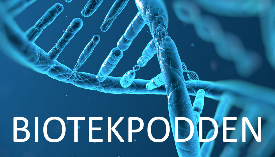 Biotekpodden - en podkast fra Bioteknologirådet Biotekpoddens logo
