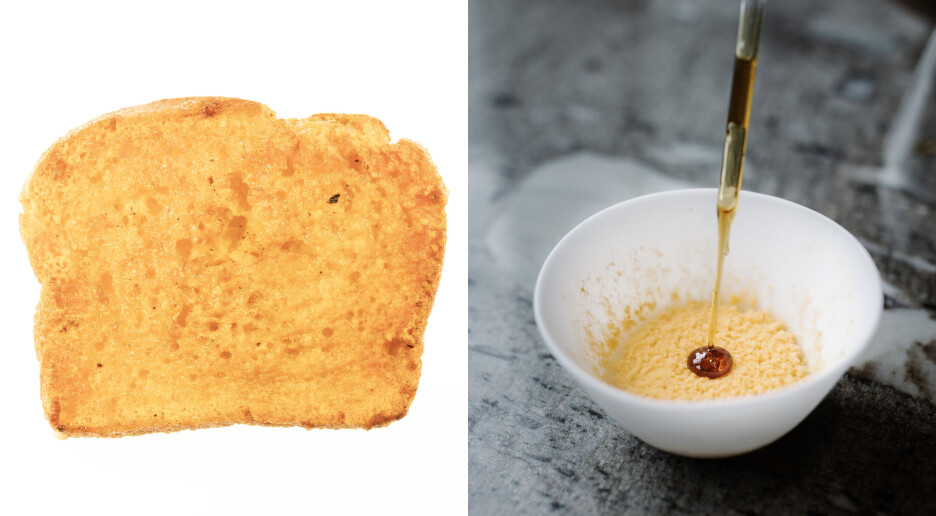 Michelin-kokker lager gourmetmat av matavfall