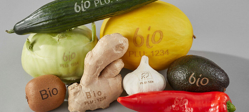 Lasermerking av frukt og grønnsaker sparer svenskene for plast. Kan vi gjøre det samme i Norge?