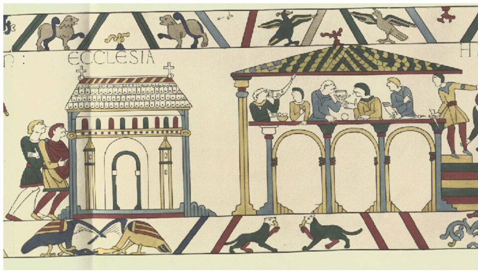 På det verdenskjente Bayeux-tepper kan vi se Harold Godwinsons hjem.