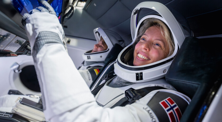 Siste forberedelser før norske Jannicke Mikkelsen skal ut i verdensrommet
