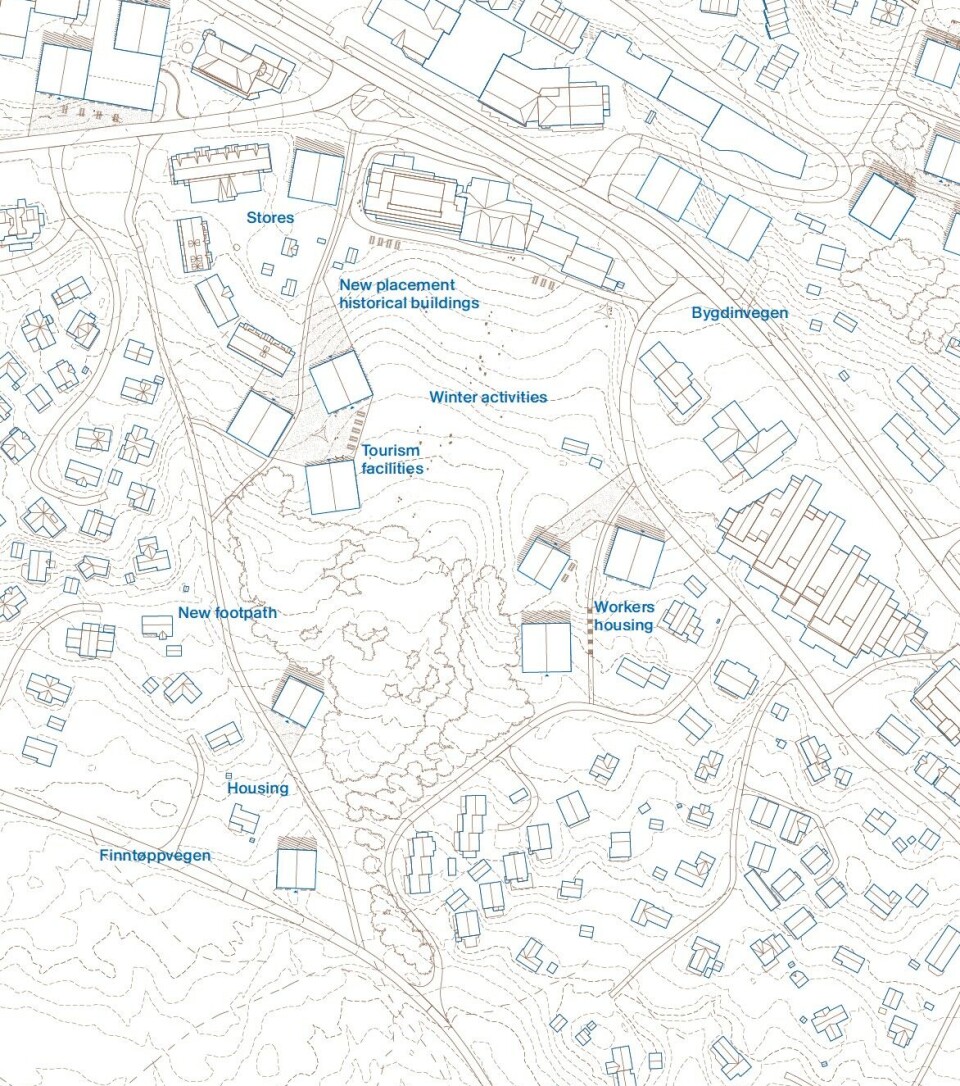 I en ny plan for Beitostølen skulle sentrum fortettes med en blanding av fritidsboliger og boliger for sesongarbeidere.