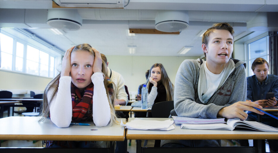 Dette skjedde da elevene gjorde pusteøvelser og lærte om stress