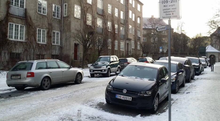 Parkeringsplasser eller sykkelfelt?