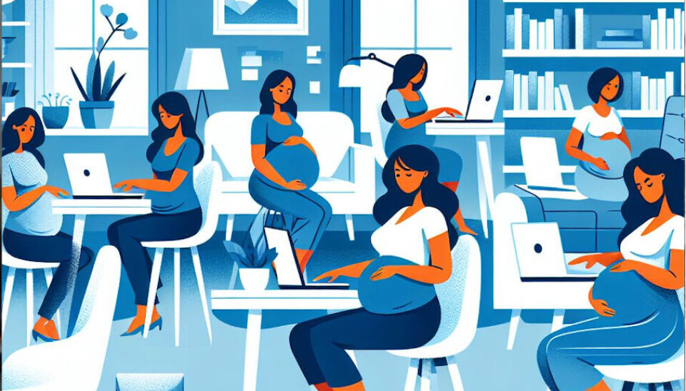 Å utføre arbeidsoppgaver fra hjemmekontor kan bidra til at arbeidstakere lettere kan forene arbeid og privatliv. Gravide på hjemmekontor