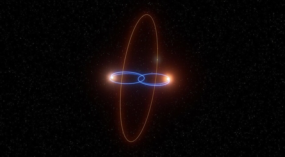 Merkelig stjernesystem: Planet går på høykant rundt to stjerner