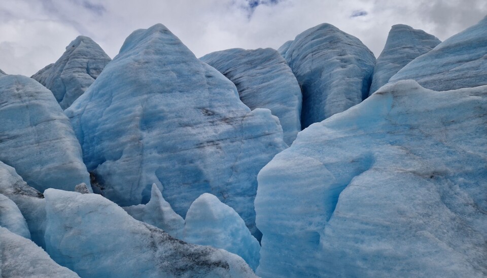 Fra eventyrlandet Bøverbreen på Sognefjellet.