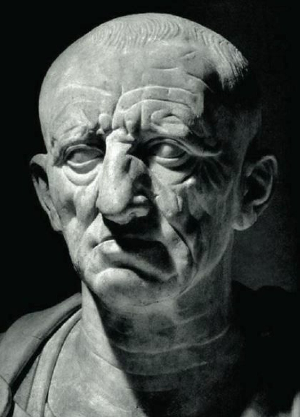 En byste som muligens viser ansiktet til Cato den eldre (234-149 f.Kr.)