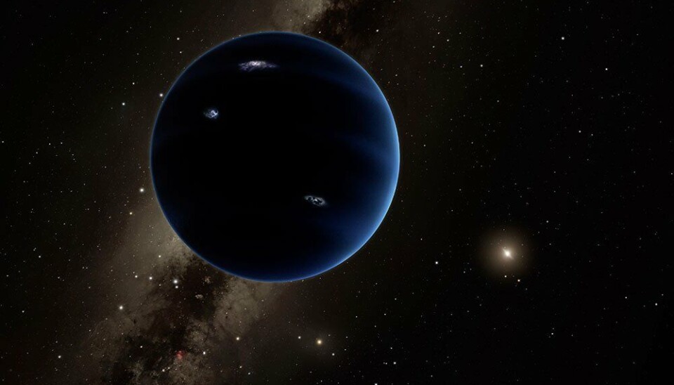 Illustrasjon av «Planet 9» som ble foreslått i 2016.