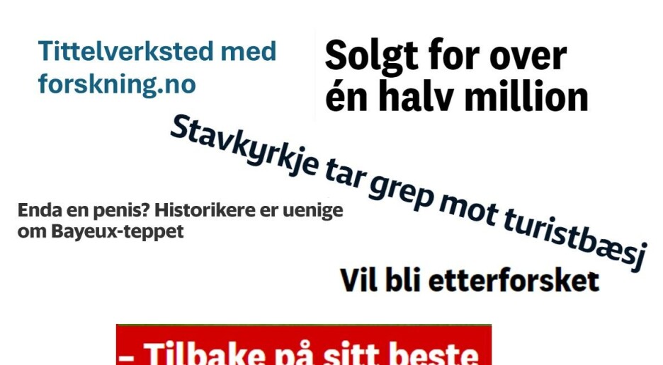 Nytt kurs: Tittelverksted