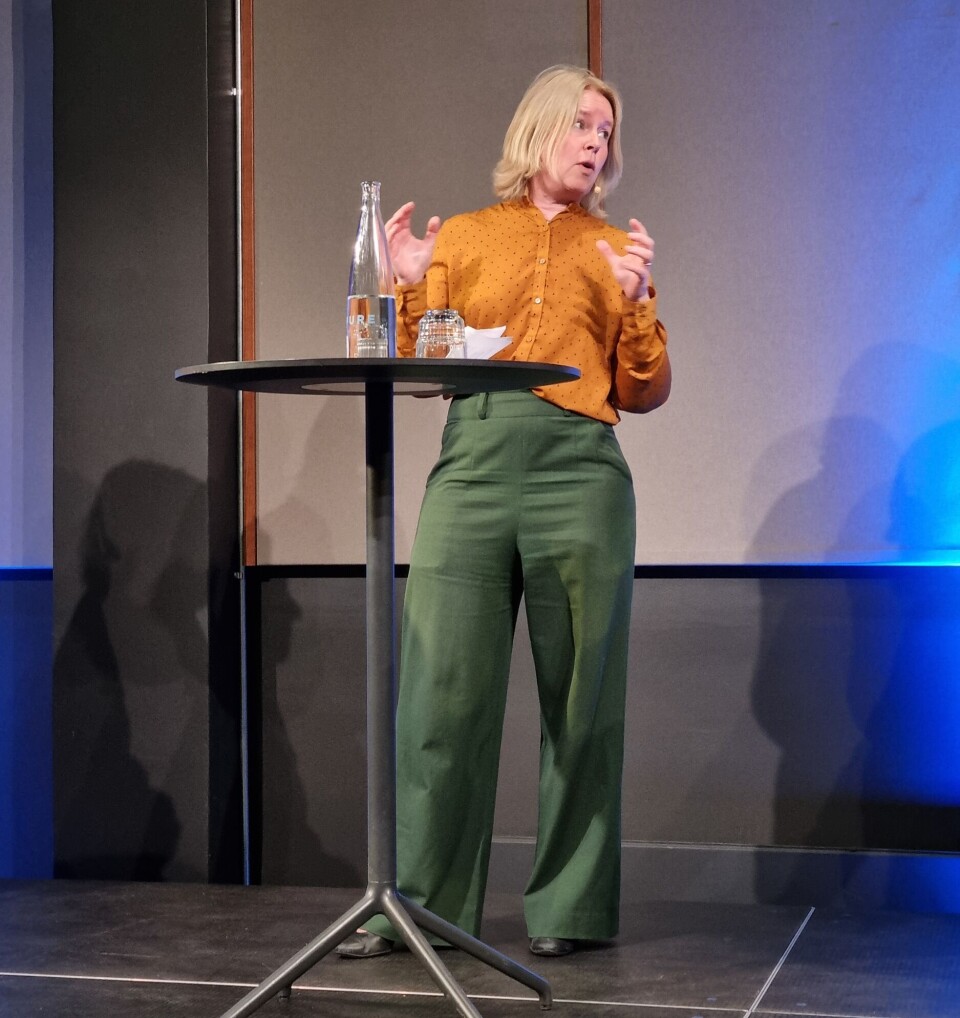 Kari Steen-Johnsen fra Institutt for samfunnsforskning på Cicero-dagen.