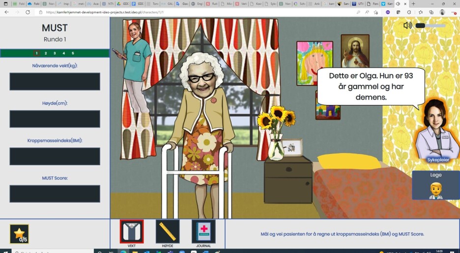 Kan et dataspill gjøre ansatte på sykehjem flinkere til å oppdage underernæring?