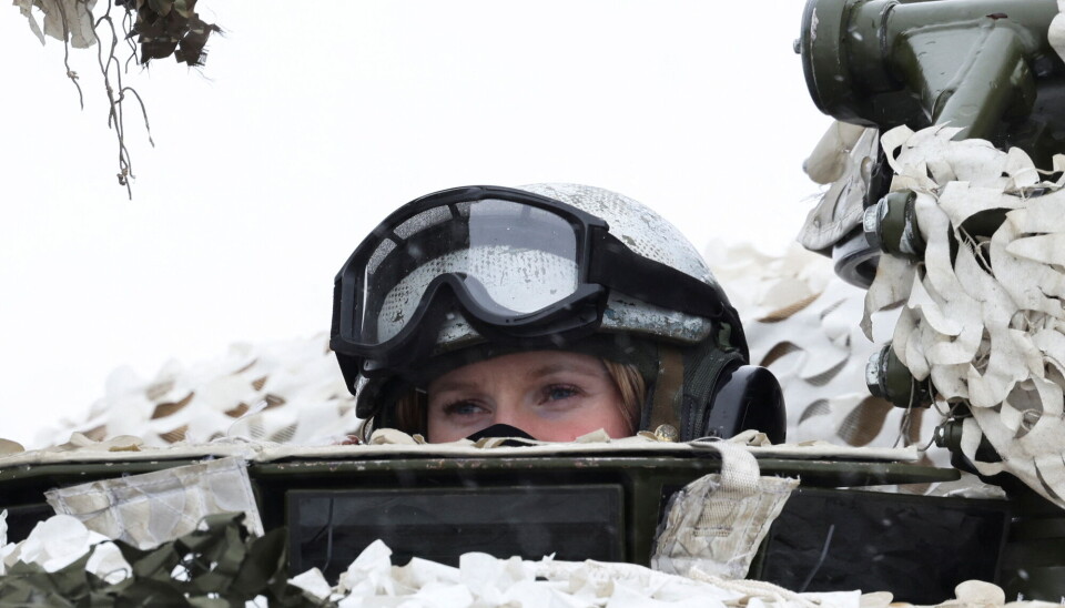Under militærøvingar er dei hygieniske høva annleis enn til vanleg. Biletet er frå øvinga Cold Response 2022.