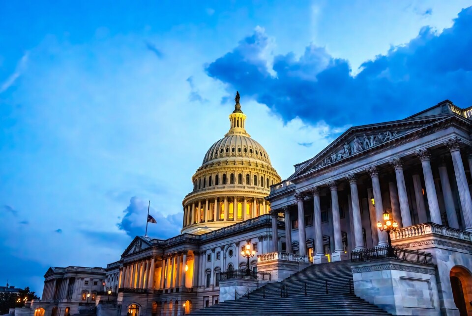 Capitol-bygningen i USA, hvor Kongressen hører til.