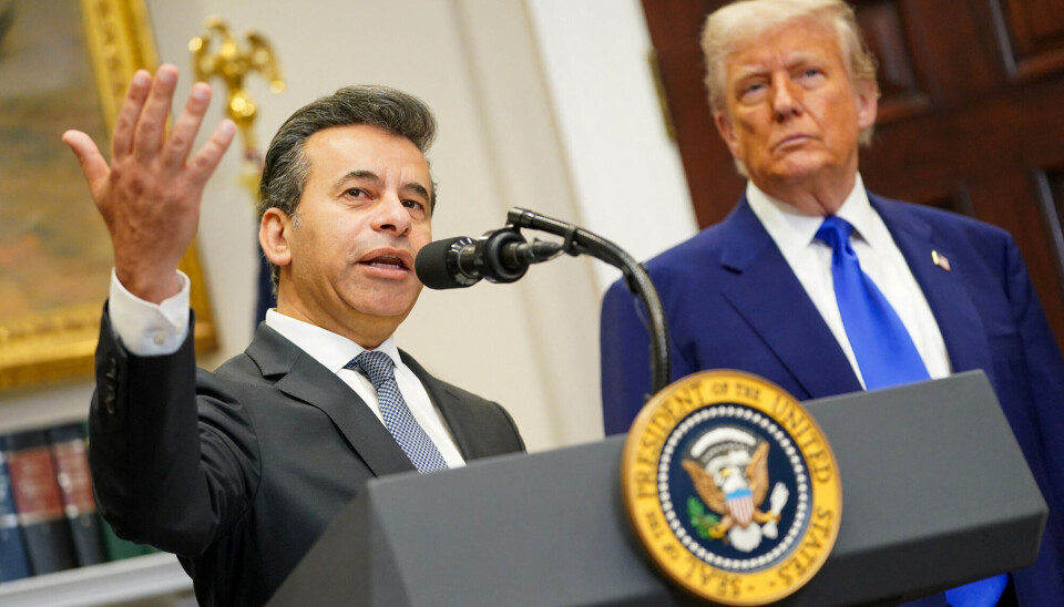 Lederen for Food and Drug Administration (FDA), Martin Makary, på en pressekonferanse med Donald Trump 12. mai 2025.