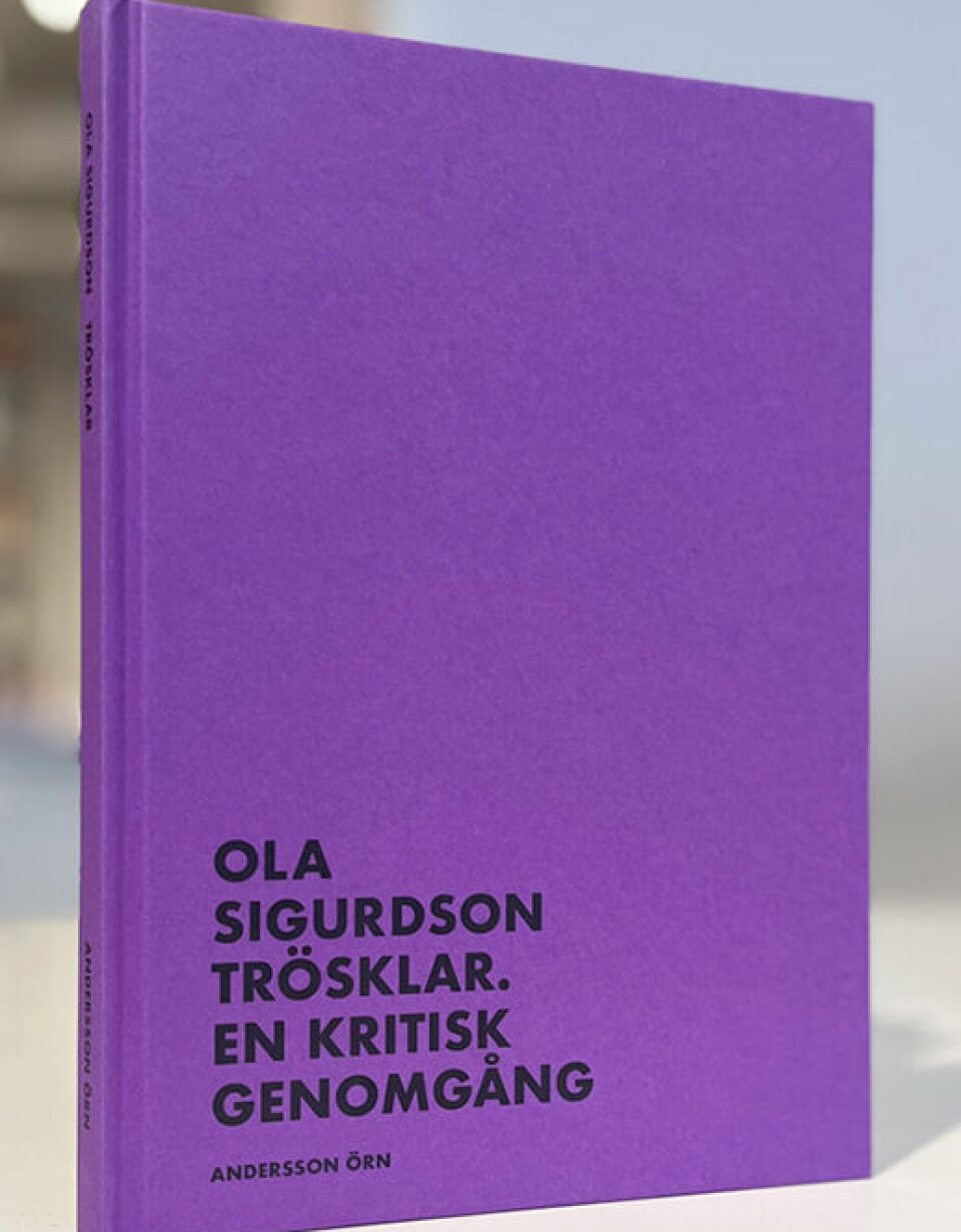 Boken Trösklar. En kritisk genomgång er utgitt på forlaget Andersson Örn. Boken Trösklar. En kritisk genomgång er utgitt på forlaget Andersson Örn.