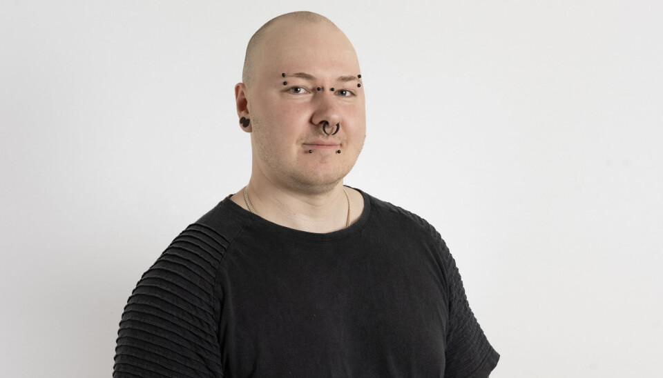 Carl Frisk jobber med å utvikle pollevarsel. Portrett av Carl Frisk