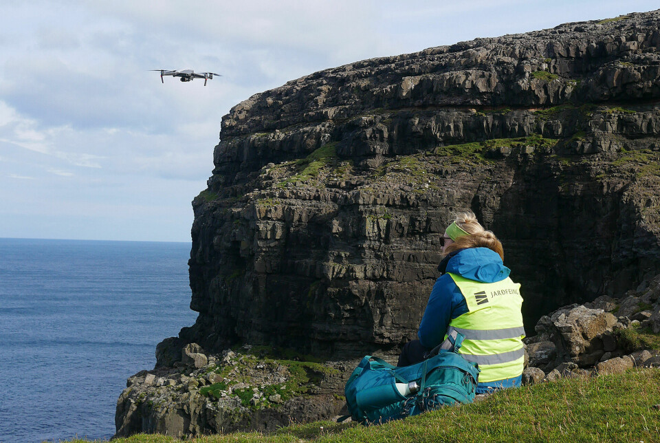 Forskerne har kartlagt geologien på Færøyene med droner.