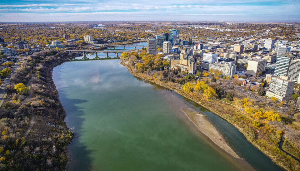 Sentrum av Saskatoon, der University of Saskatchewan holder til – den kanadiske partneren i studien om arktisk mat.