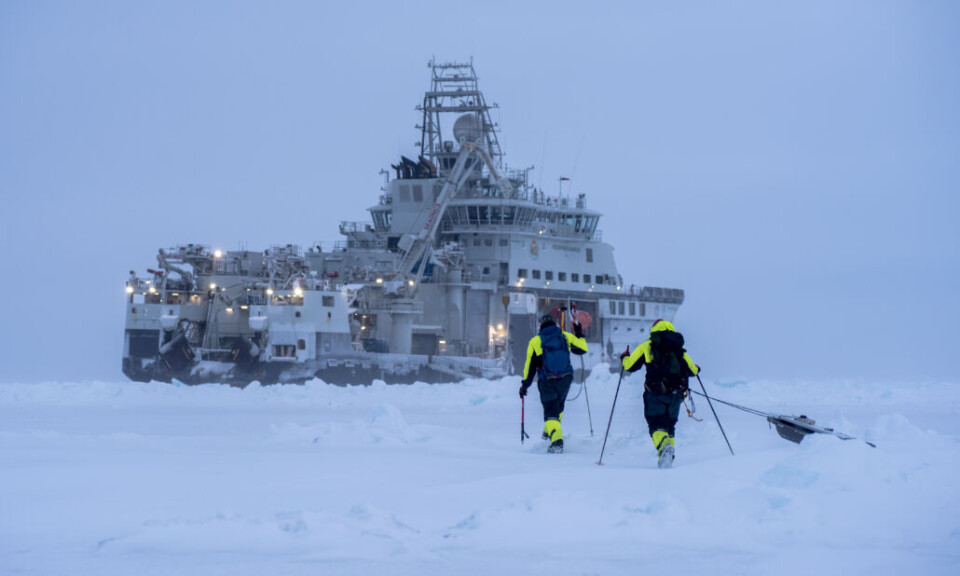 Det isgåande fartøyet «Kronprins Haakon» gjorde det mulig å gå langt nord i Barentshavet og inn i isen under Arven etter Nansen-toktene.