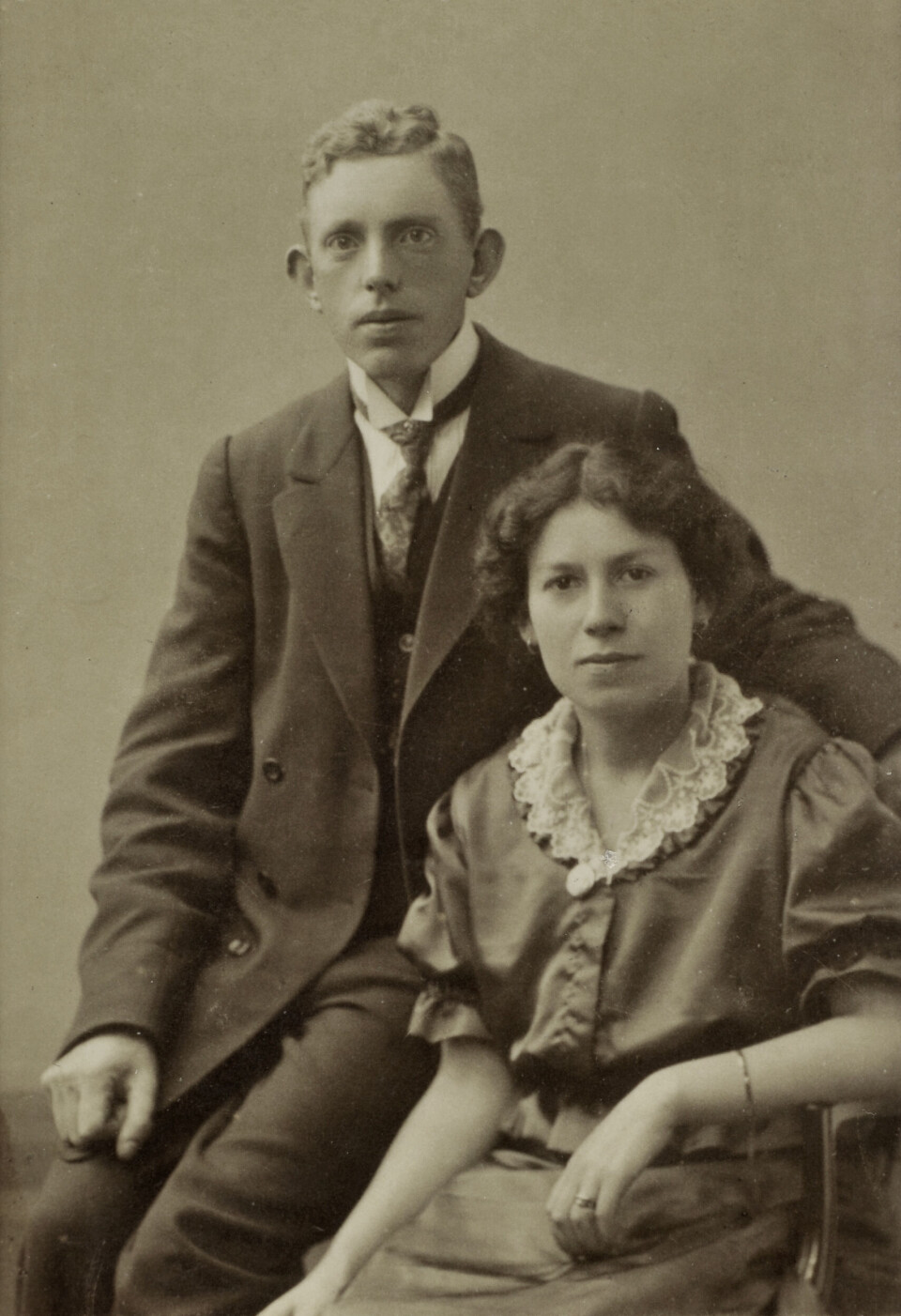 Simon og Malke Mahler, ca. 1917.