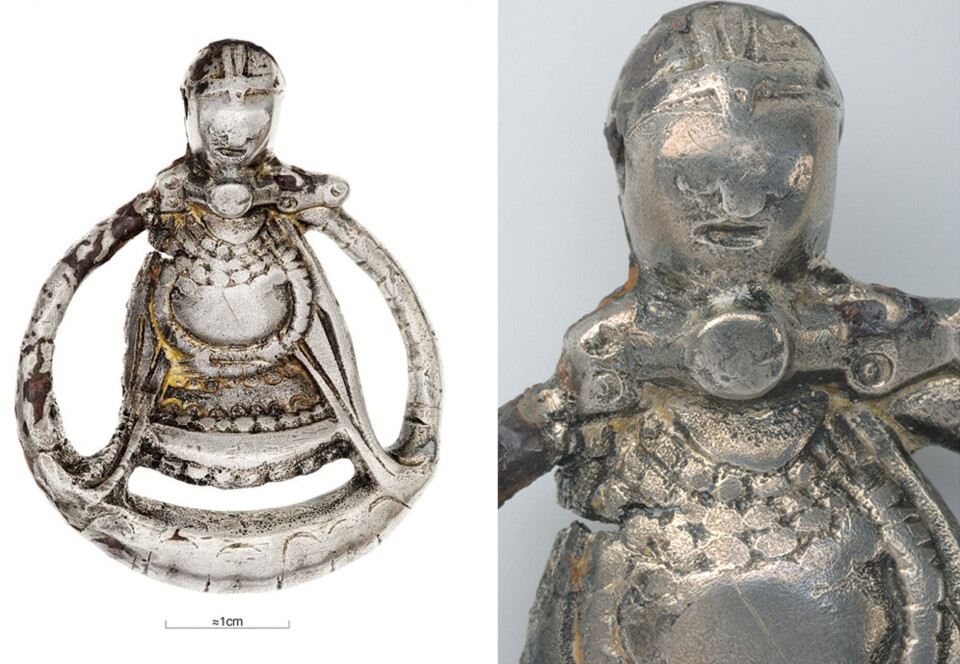 Askahenget funnet i en grav i Sverige er den eneste kjente figuren fra vikingtiden som viser en gravid kvinne.