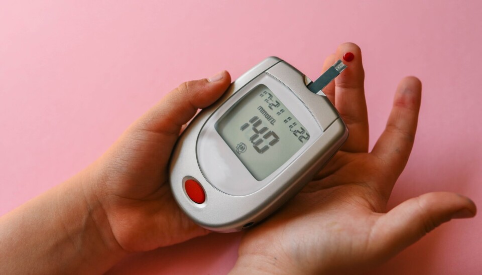 Dette er et instrument som måler blodsukkeret i kroppen til de som har diabetes.