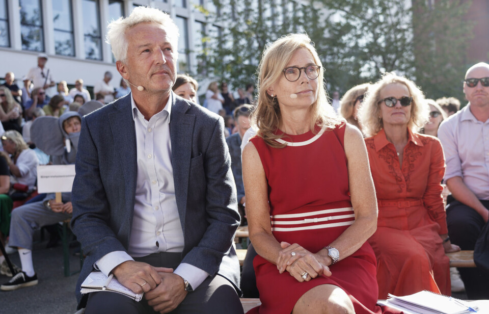 Professorene Ulf Sverdrup og Karen Helene Ulltveit-Moe fortalte om etiske dilemmaer rundt Oljefondet under Arendalsuka.
