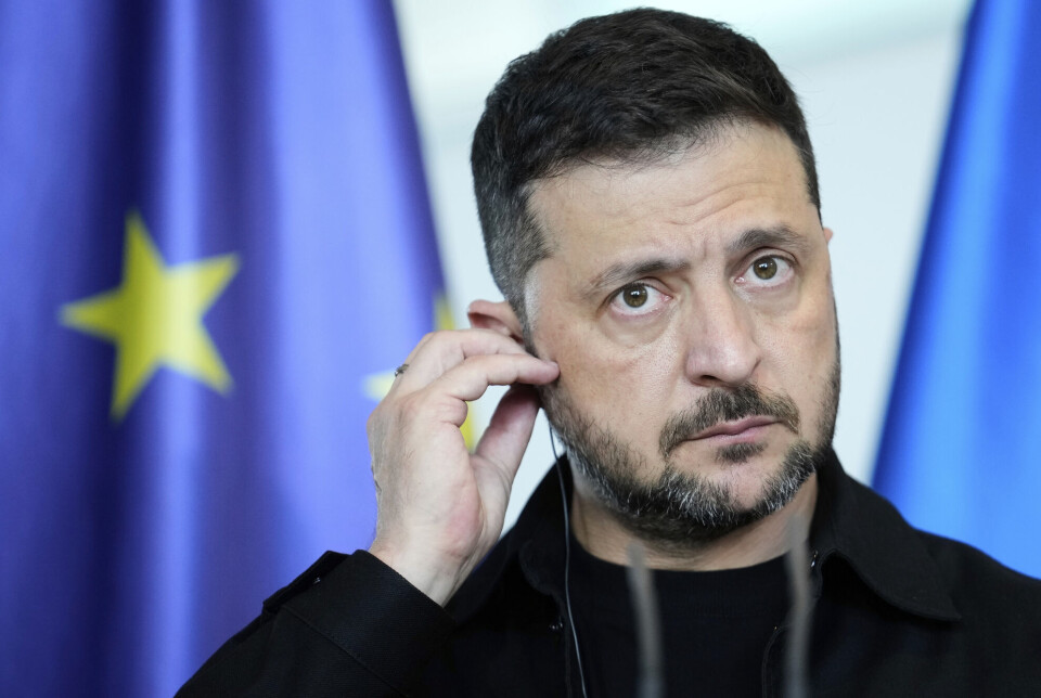 President Volodymyr Zelenskyj møter mandag Donald Trump i Washington.