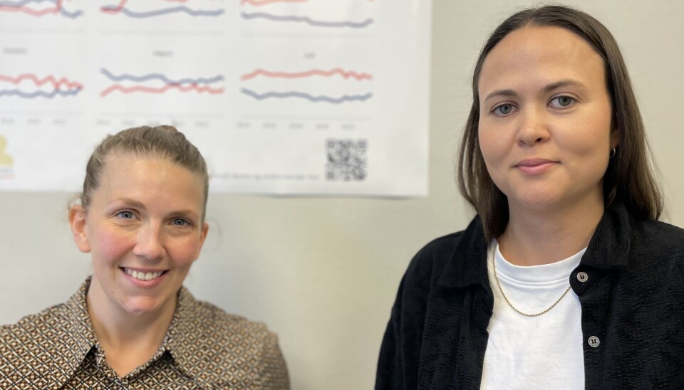 Lise Lund Bjånesøy (til venstre) og Marta Rekdal Eidheim forsker på valg og velgerne.