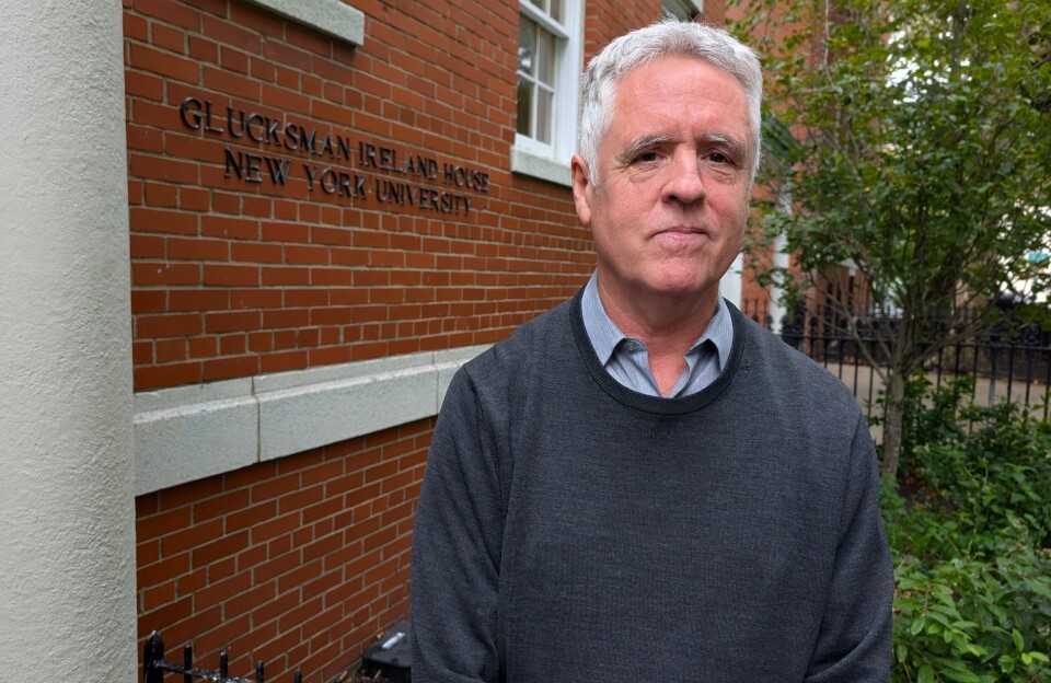 Kevin Kenny forsker på immigrasjon ved New York University. Han er selv innvandrer fra Irland. – Mange blir innvandrere ved en tilfeldighet, som meg. Jeg kom for å jobbe, men ble. Portrett av Kevin Kenny.