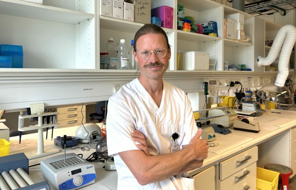 – Alle liker vel å hjelpe folk, slik har jeg det også, sier professor Åsmund Flobak ved NTNU. Etter at han fullførte legestudiet, fortsatte han å studere, og ble sivilingeniør i nanoteknologi i tillegg. Nå bruker han all kunnskapen for å hjelpe pasienter med tarmkreft.