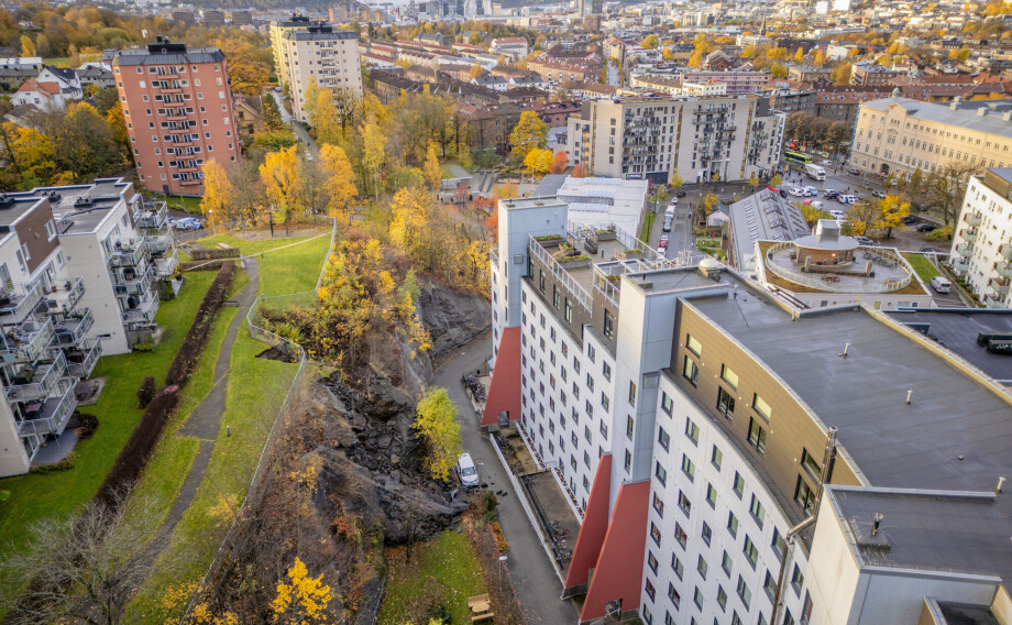 Geologer forbereder 3D-skanning av rasstedet på Carl Berner