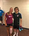 Ingrid møter Modric etter trening