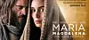 Nærbilde av to kappekledde personer ved siden av filmtittelen «Maria Magdalena – den sanne historien».