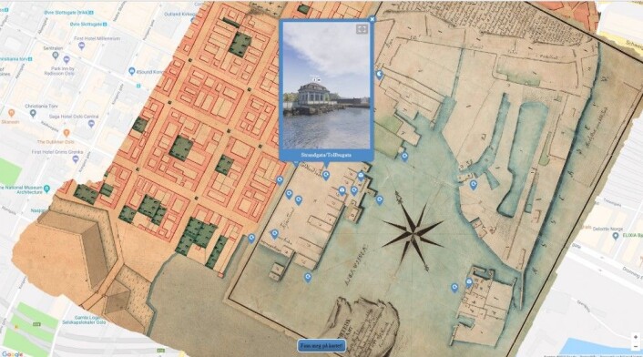 Sånn ser kartet som ligger over Google maps ut. (Skjermdump: Oslo havn 1798/Google) Sånn ser kartet som ligger over Google maps ut. (Skjermdump: Oslo havn 1798/Google)
