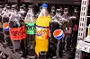 Flasker med sukkerfri Coca-Cola, Sprite, Solo og Pepsi Max i en Kiwi-butikk.
