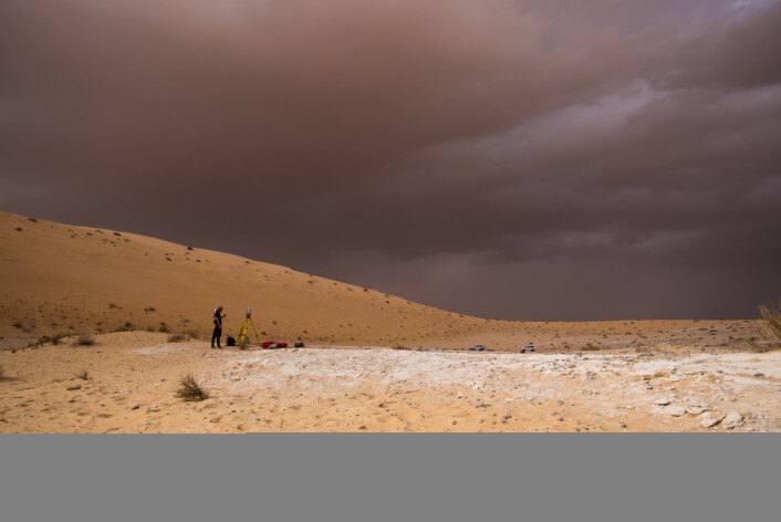Utgravningsstedet i Saudi-Arabia. (Foto: Klint Janulis) Utgravningsstedet i Saudi-Arabia. (Foto: Klint Janulis)