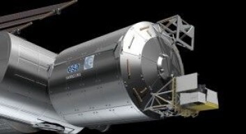 Her ser du hvordan ASIM-instrumentpakken vil se ut når den er festet til den internasjonale romstasjonen ISS. Derfra skal den gi forskerne målingene de trenger for å finne svar. (Illustrasjon: ESA CDS) Her ser du hvordan ASIM-instrumentpakken vil se ut når den er festet til den internasjonale romstasjonen ISS. Derfra skal den gi forskerne målingene de trenger for å finne svar. (Illustrasjon: ESA CDS)
