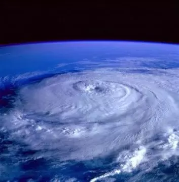 Her ser vi orkanens øye. Enorme krefter knuser bygninger og dreper folk og dyr. (Foto: Pexels.com)