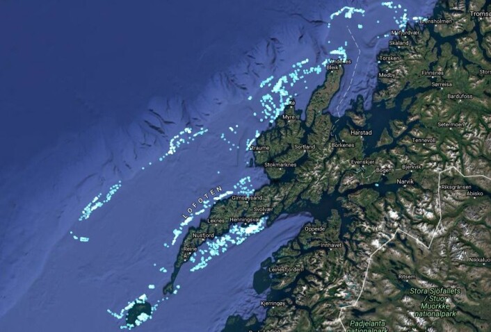 Nå foregår fisket etter skreien utenfor Lofoten og Vesterålen og her ble det fisket 18. februar. Du kan følge med på aktiviteten til fiskefartøy både her og i resten av verden. Nå foregår fisket etter skreien utenfor Lofoten og Vesterålen og her ble det fisket 18. februar. Du kan følge med på aktiviteten til fiskefartøy både her og i resten av verden.