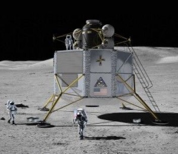 Månelandingsfartøyet Altair var en del av romprogrammet Constellation, som ble skrinlagt av president Obama i 2010. Fartøyet skulle oppholde seg på Månen i en uke med fire astronauter ombord. (Illustrasjon: NASA) Månelandingsfartøyet Altair var en del av romprogrammet Constellation, som ble skrinlagt av president Obama i 2010. Fartøyet skulle oppholde seg på Månen i en uke med fire astronauter ombord. (Illustrasjon: NASA)