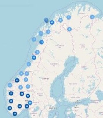 Kartet gir en oversikt over lokale sagn i Norge. Du kan også sende inn sagn fra hjemstedet ditt til Norsk Folkeminnesamling. (Skjermdump fra UiO sine nettsider) Kartet gir en oversikt over lokale sagn i Norge. Du kan også sende inn sagn fra hjemstedet ditt til Norsk Folkeminnesamling. (Skjermdump fra UiO sine nettsider)
