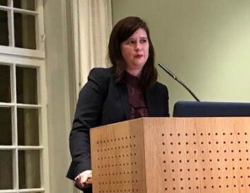 – Særlig siste året har vært preget av en arbeidssituasjon som i løpet av sommeren ble så vanskelig at jeg veldig seriøst vurderte å slutte som stipendiat ved Universitetet i Oslo, sa Sofie Høgestøl på et arrangement nylig. (Foto: Siw Ellen Jakobsen) – Særlig siste året har vært preget av en arbeidssituasjon som i løpet av sommeren ble så vanskelig at jeg veldig seriøst vurderte å slutte som stipendiat ved Universitetet i Oslo, sa Sofie Høgestøl på et arrangement nylig. (Foto: Siw Ellen Jakobsen)