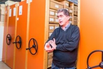 Jon Anders Risvaag fra Institutt for arkeologi og kulturhistorie ved NTNU Vitenskapsmuseet. (Foto: Julie Gloppe Solem, NTNU) Jon Anders Risvaag fra Institutt for arkeologi og kulturhistorie ved NTNU Vitenskapsmuseet. (Foto: Julie Gloppe Solem, NTNU)